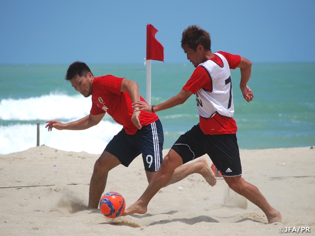 ビーチサッカー日本代表　大会が開幕し日本は戦術を確認　AFCビーチサッカー選手権