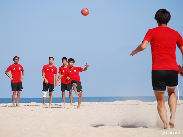 ビーチサッカー日本代表、イランとの決戦へ向け最終調整　AFCビーチサッカー選手権