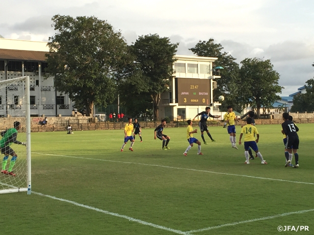 SPORT FOR TOMORROW South Asia - Japan U-16 Football Exchange Programme: U-15 Japan’s third-match win over U-16 Bhutan secures competition title