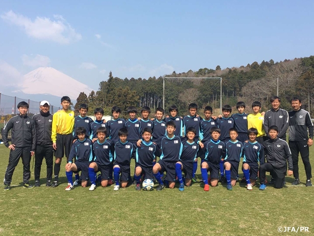 JFAエリートプログラム U-14トレーニングキャンプを静岡で実施