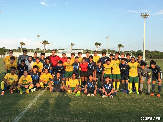 U-17日本代表アメリカ遠征　3勝3敗で遠征を終える