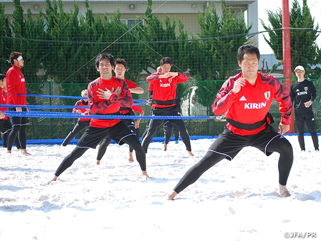 ビーチサッカー日本代表候補 横浜合宿　連日のトレーニングで更なる向上を図る