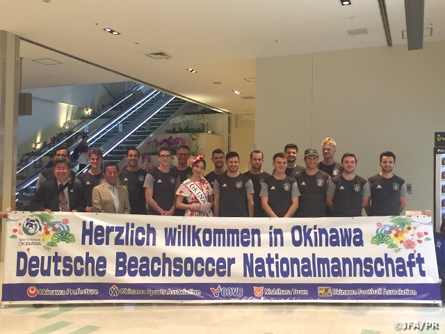 ビーチサッカー国際親善試合　ビーチサッカードイツ代表が来日