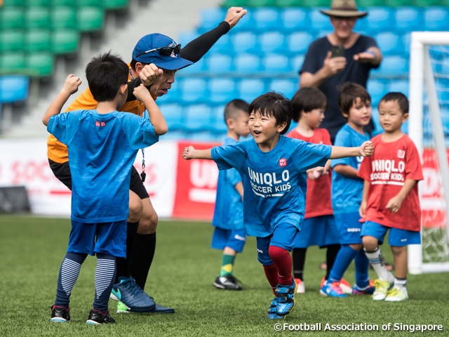 JFAユニクロサッカーキッズ in シンガポールが3回目の開催　2017年度のシーズンがスタート