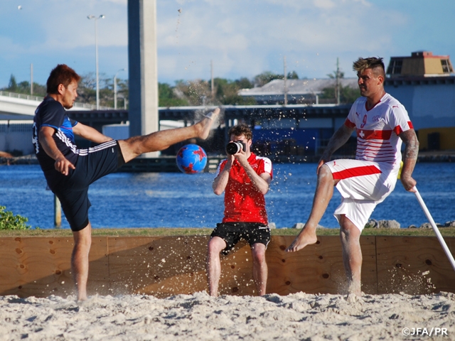 Japan Beach Soccer National Team: Comeback win against powerhouse Switzerland in practice match