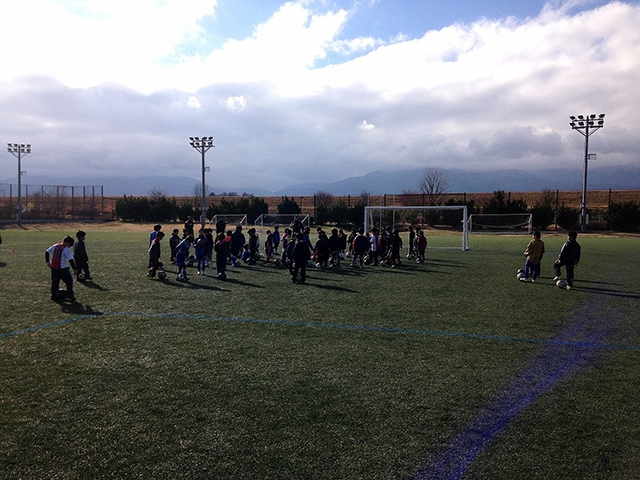 JFAキッズ（U-6/8）サッカーフェスティバル 長野県長野市の千曲川リバーフロントに、75人が参加！