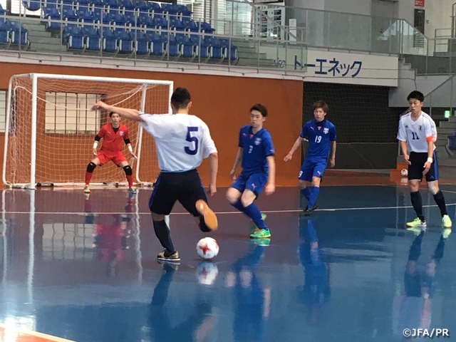 U-20フットサル日本代表　大阪成蹊大学フットサル部に快勝　AFCU-20フットサル選手権に向けて最終調整を終える