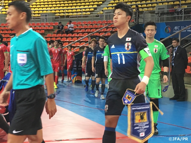 U-20フットサル日本代表　タジキスタンと引き分ける　AFC U-20フットサル選手権