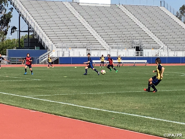 U-19日本女子代表　U-18アメリカ女子代表戦に向けてトレーニング