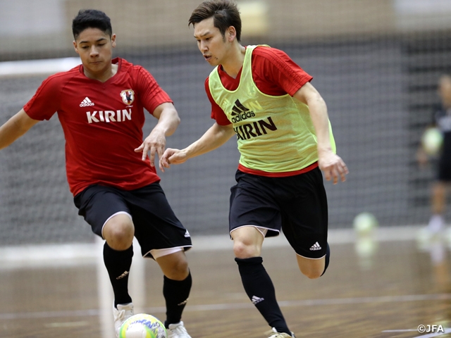 U-25フットサル日本代表　大会へ向け2部練習でチーム作り　FUTSAL KOBE FESTA 2017