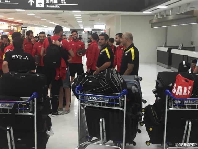 KIRIN CHALLENGE CUP 2017: Syria National Team arrive in Japan
