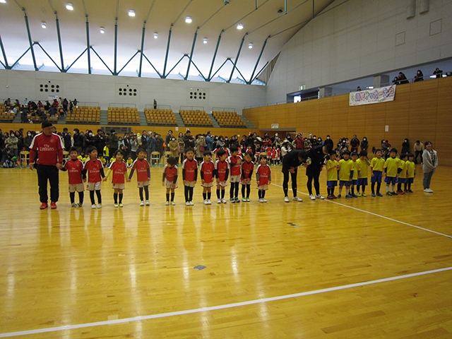 JFAキッズ（U-6）サッカーフェスティバル 山形県酒田市の酒田市国体記念体育館に、1060人が参加！