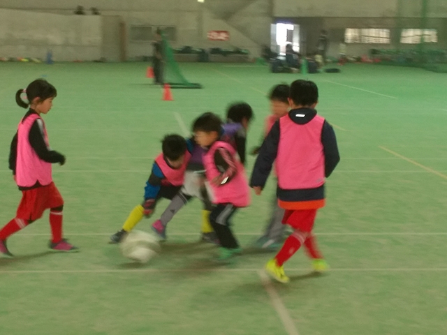 JFAキッズ（U-6/8/10）サッカーフェスティバル 長野県松本市のやまびこドームに、166人が参加！