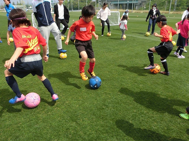 JFAガールズサッカーフェスティバル 山梨県中巨摩郡の押原公園人工芝グランドに、266人が参加！