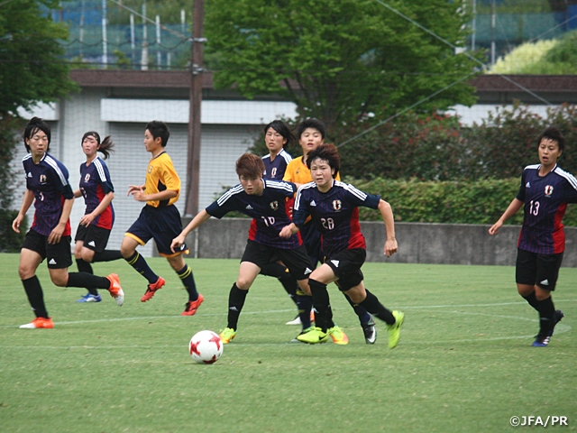 U-19日本女子代表候補　藤枝明誠高校（男子）とトレーニングマッチを行う