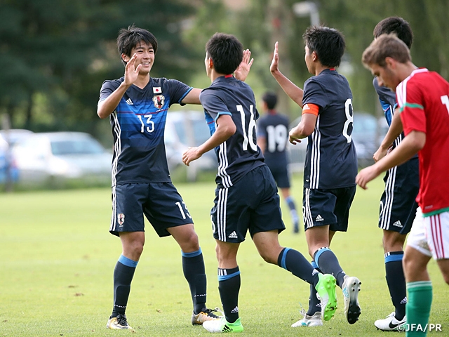 U-17日本代表　第24回バツラフ・イェジェク国際ユーストーナメント　ハンガリー代表を破り2連勝！