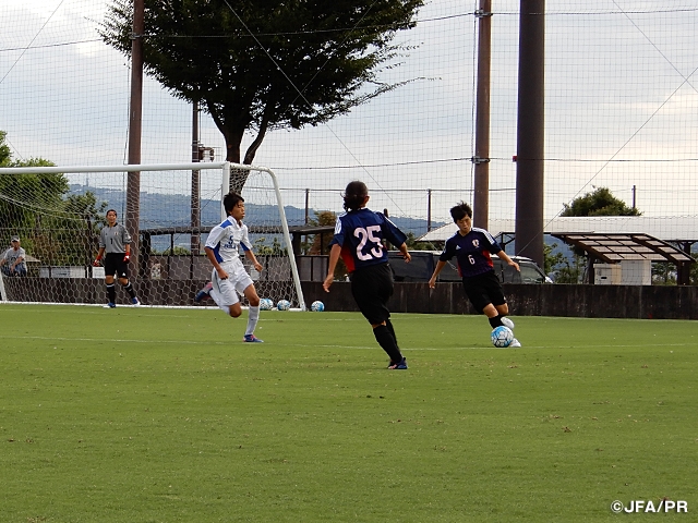 U-16日本女子代表　大会を前に最後のトレーニングマッチを実施