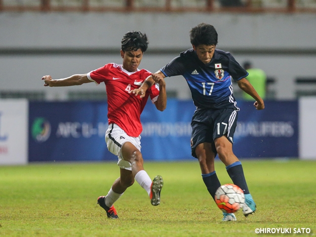 U-15日本代表 11-0でシンガポール代表に勝利！　～AFC U-16選手権2018予選～