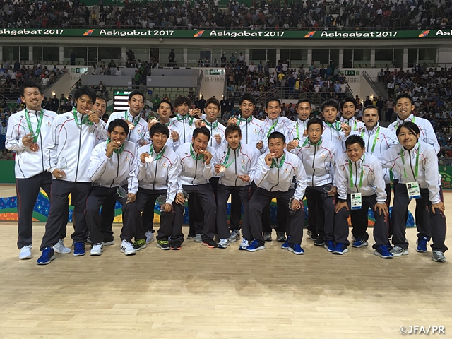 Japan Futsal National Team earn bronze medal with win over Afghanistan〜 The 5th Asian Indoor and Martial Arts Games Ashgabat 2017