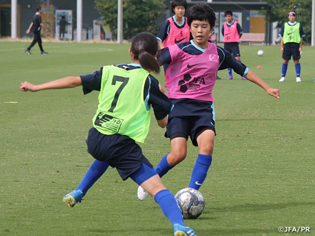 U-15日本女子選抜トレーニングキャンプ、活動二日目を終える