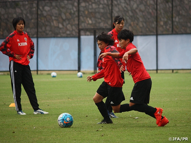 U-19日本女子代表　開催地の南京で初練習 ～AFC U-19女子選手権中国2017～