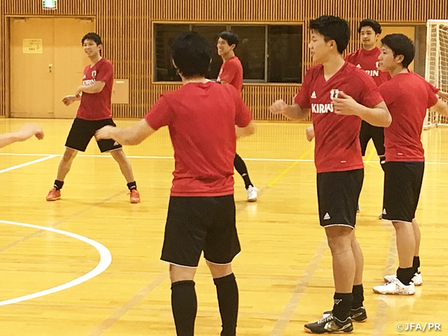 フットサル日本代表候補トレーニングキャンプ　AFCフットサル選手権2018予選に向け国内での直前キャンプを開始