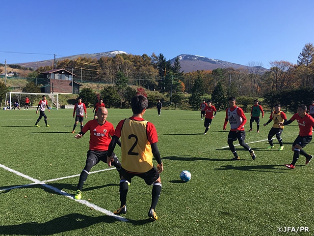 U-18日本代表　AFC U-19選手権2018予選に向け、長野県にて活動開始