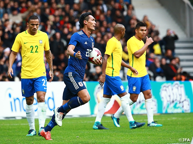 SAMURAI BLUE score for first time against Brazil in 11 years, but fall 3-1 to Canarinhos