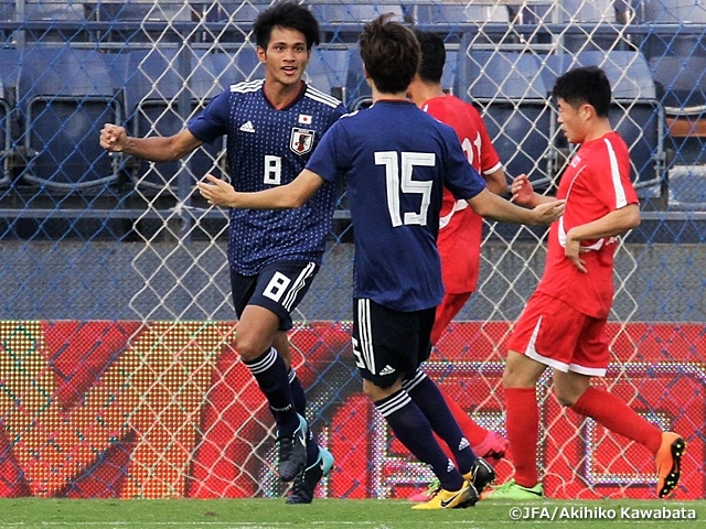 U-20日本代表、U-23朝鮮民主主義人民共和国代表との第2戦を4-0で勝利～M-150 CUP 2017～