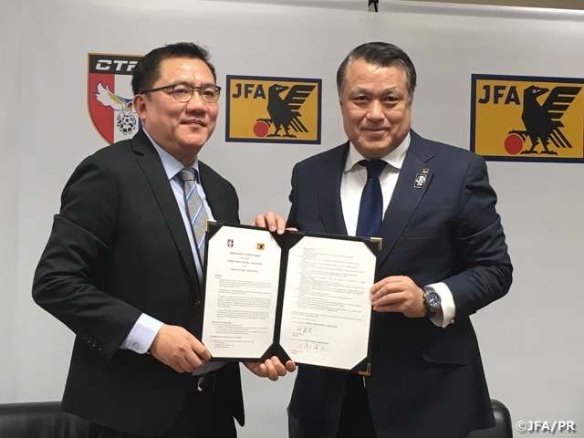 JFA signs on partnership with Chinese Taipei