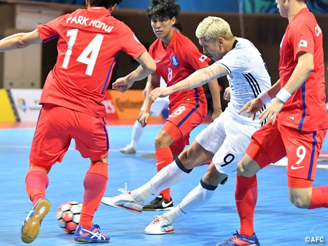 Japan Futsal National Team secures spot in the knockout stage of AFC Futsal Championship 2018 with win over Korea Republic in second group-stage match