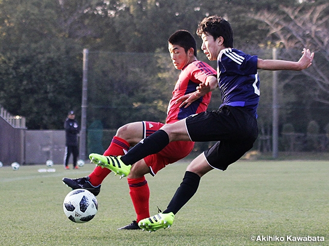 U-16日本代表候補　練習試合2試合で活動を締めくくる