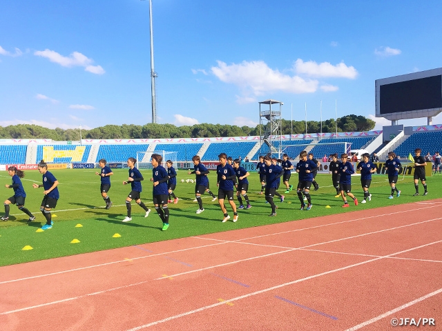 Nadeshiko Japan hold official training prior to AFC Women's Asian Cup 2018 match against Korea Republic