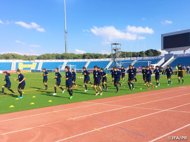 なでしこジャパン　韓国戦を前に公式練習を実施 ～AFC女子アジアカップ ヨルダン 2018～