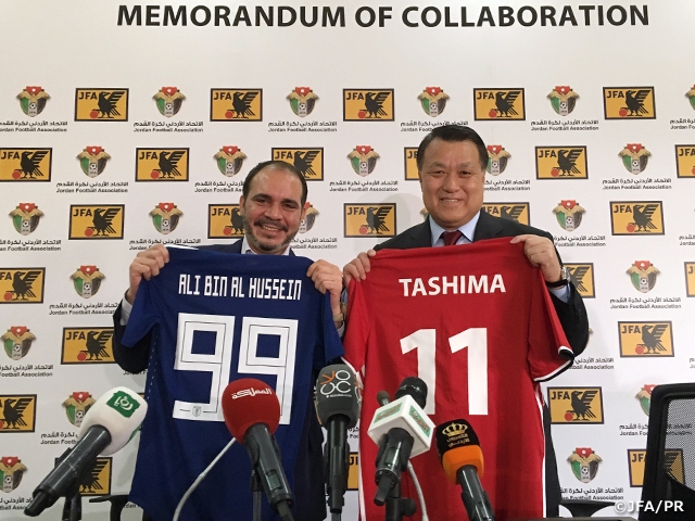 ヨルダンサッカー協会とのパートナーシップ協定を再締結