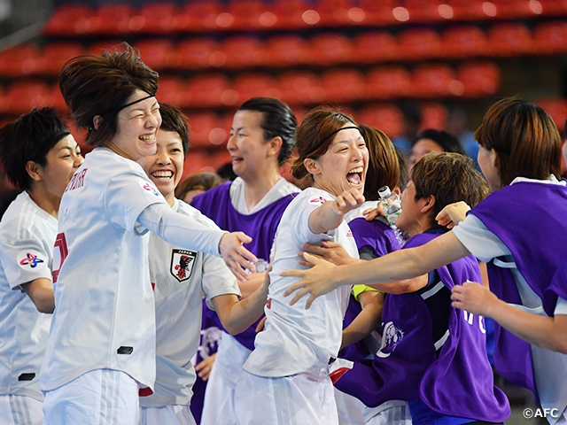 フットサル女子代表　AFC女子フットサル選手権　2-1でタイに勝利し、決勝に進出