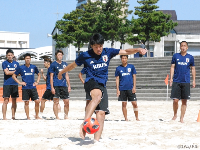 ビーチサッカー日本代表候補、3日間のトレーニングキャンプを終える