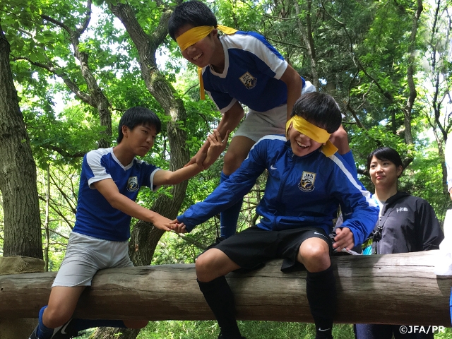 JFAアカデミー福島13期生、筑波大学内「野生の森」でASEプログラムを実施