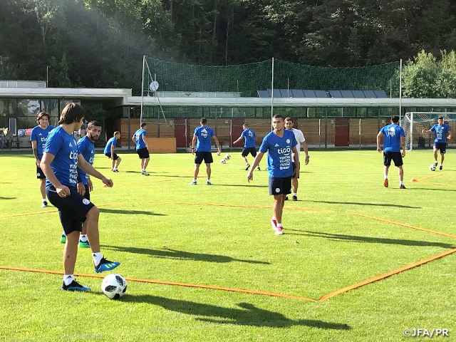 Paraguay National Team holds training session ahead of match against Japan