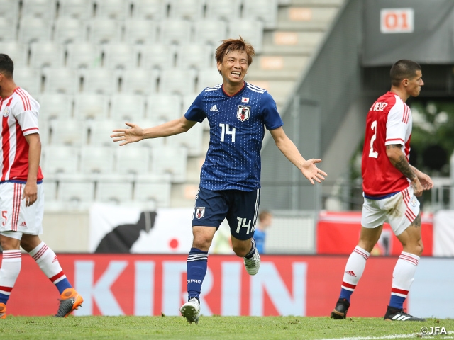 Inui’s brace helps SAMURAI BLUE (Japan National Team) earn first victory under Coach Nishino with win over Paraguay 4-2