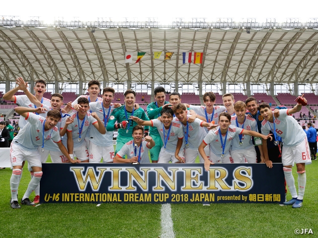 Spain crowned as Champions in the U-16 International Dream Cup 2018 JAPAN presented by The Asahi Shimbun