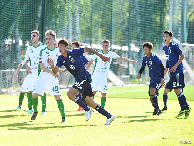 U-19日本代表　地元クラブとのトレーニングマッチに勝利