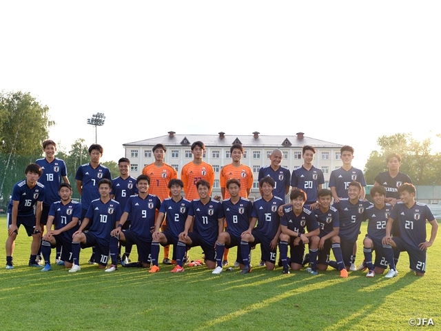 U-19 Japan National Team wins training match against local club team to finish their Russia Tour