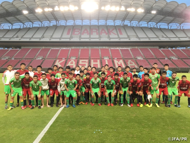 U-16 Tajikistan National Team holds training camp in Kashima, Ibaraki (6/22-29)