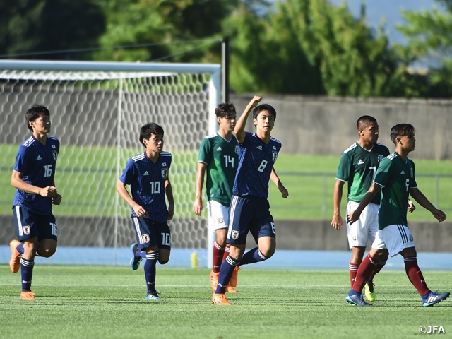 U-17 Japan National Team wins first match of the 22nd International Youth Soccer in Niigata