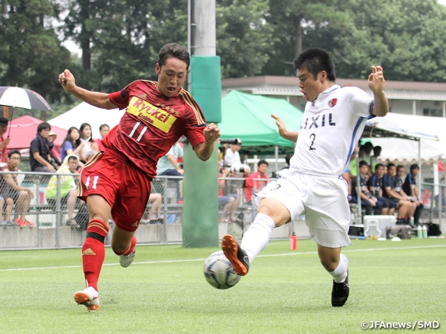 Ryutsukeizaidai Kashiwa finishes first half of the season with a win over the undefeated Kashima Antlers in the 9th Sec. of Prince Takamado Trophy JFA U-18 Football Premier League EAST