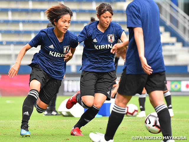 なでしこジャパン（日本女子代表）アメリカ女子代表戦を前に公式練習を実施 ～2018 Tournament of Nations～