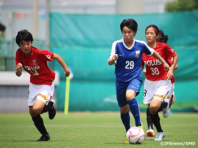 JFA Academy Fukushima defeats defending champions Urawa Red Diamonds Ladies Junior Youth to advance to their fourth consecutive final at the JFA 23rd U-15 Japan Women's Football Championship