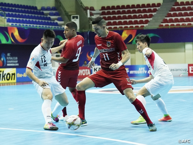 Nagoya Oceans wins their first match of the AFC Futsal Club Championship Indonesia 2018