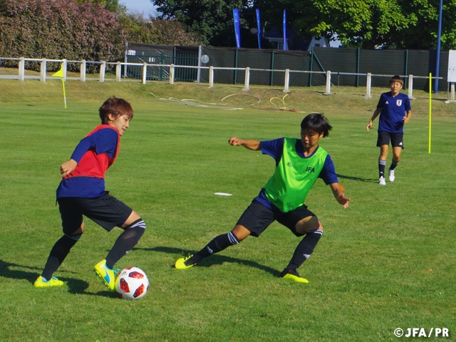 U-20日本女子代表、初戦に向け戦術の共通理解を深める～FIFA U-20女子ワールドカップフランス2018～